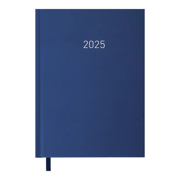 Щоденник датований 2025 Buromax Velvet A5 з ламінацією soft touch синій (BM.2163-02)