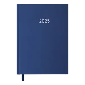 Щоденник датований 2025 Buromax Velvet A5 з ламінацією soft touch синій (BM.2163-02)