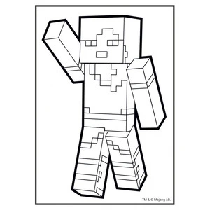 Розмальовки А4 YES Minecraft з наліпками 8арк (743221). Фото 2