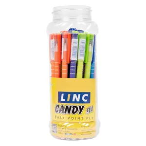 Ручка кулькова-масляна LINC Candy чорнило синє 0,7 мм пластик (411635). Фото 5