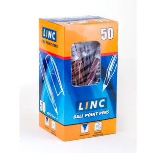 Ручка кулькова-масляна LINC Candy чорнило синє 0,7 мм пластик (411635). Фото 4