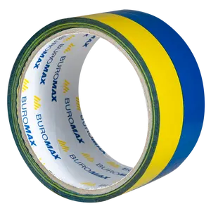 Скотч пакувальний Buromax 48мм х 35м синьо-жовта (BM.7007-85)