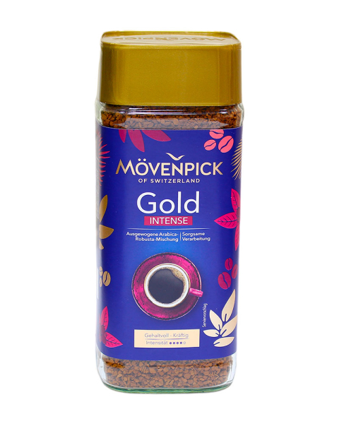 Кава Movenpick Gold Intense розчинна 200г  (4006581018102)