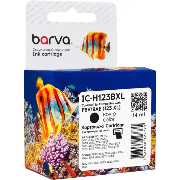 Катридж Barva F6V19AE Black (127771)