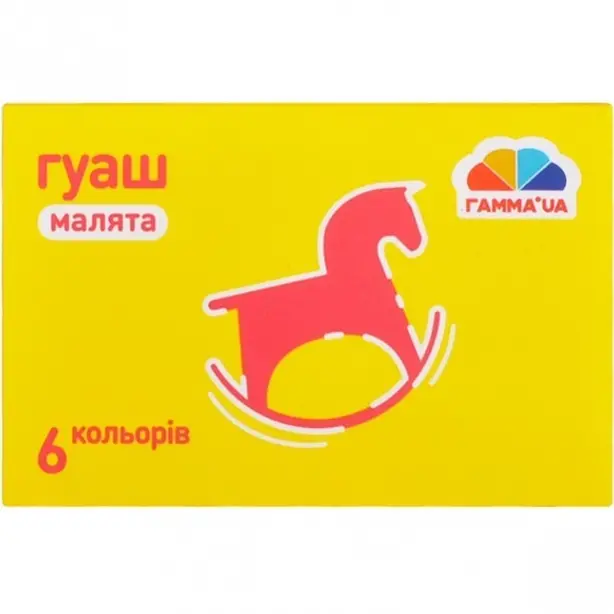 Фарби гуашеві Гамма Малята 6 кольорів 10мл (100201)
