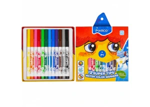 Фломастери MARCO Super Washable 12 кольорів (1630-12). Фото 2