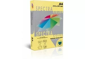 Папір кольоровий Spectra Color Yellow 160 А4 160г/м2 жовтий пастель 100 арк. (16.4302)