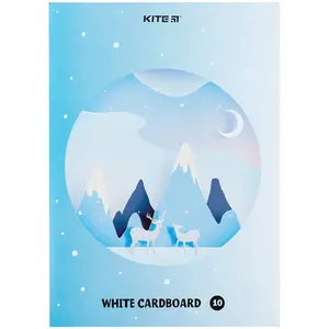 Картон білий односторонній  Kite А4 10арк (K24-1254). Фото 3
