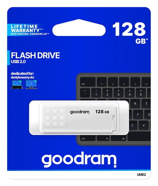 Флеш накопичувач GoodRam 128 GB USB 2.0 White (UME2-1280W0R11). Фото 5
