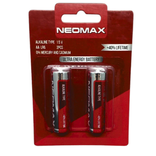 Батарейка NEOMAX LR03/AAA  Alkaline у блістері 2 шт/уп (NXBA3A-2B)