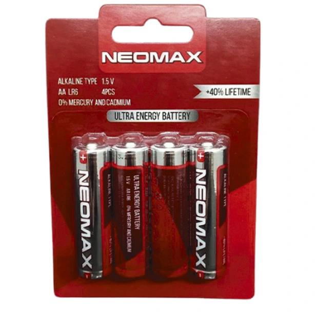 Батарейка NEOMAX LR03/AAA Alkaline у блістері 4 шт/уп (NXBA3A-4B)