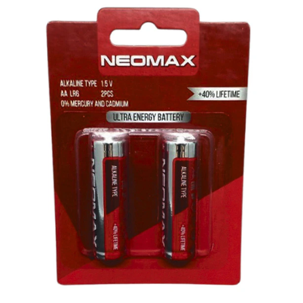 Батарейка NEOMAX LR6/AA   Alkaline у блістері 2 шт/уп (NXBA2A-2B)