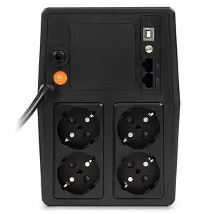 Джерело безперебійного живлення NJOY Horus Plus 1000 Lin.int. AVR 4x євро USB LCD пластик (PWUP-LI100H1-AZ01B). Фото 5