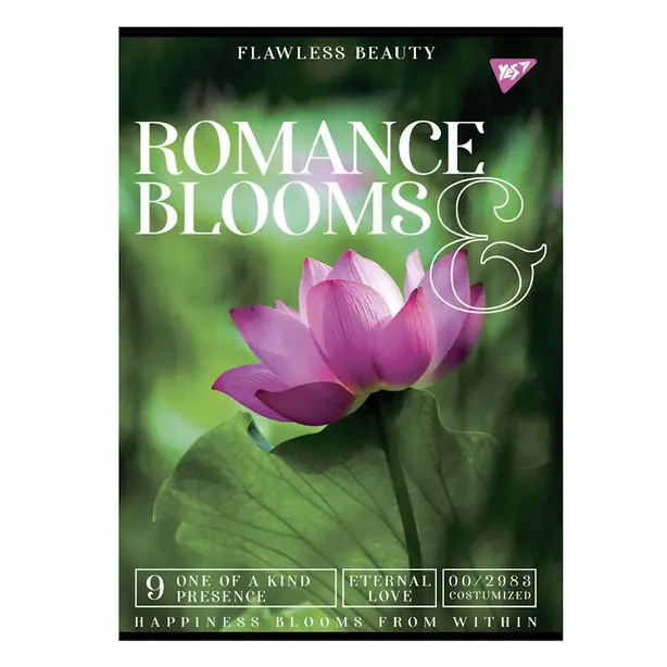 Зошит для записів А4 YES Romanc blooms 48 арк  клітинка (681934)