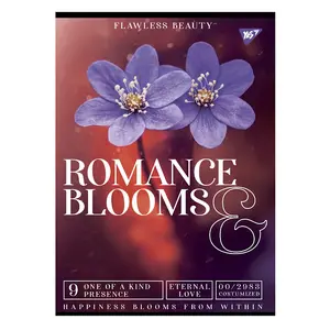 Зошит для записів А4 YES Romanc blooms 48 арк клітинка (681934). Фото 3