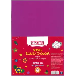 Фетр MAXI м'який 21х30см 10шт/уп сливовий (MX61622-23)