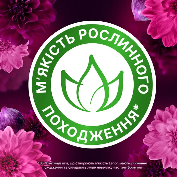 Кондиціонер для білизни Lenor Діамантовий Інжир Водяний Лотос і Вишневий цвіт 1,2 л.(80776864). Фото 4