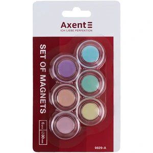Набір магнітів Axent 30мм 6 шт Pastelini (9829-А)