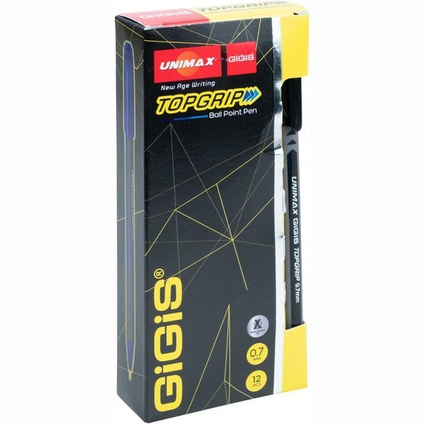 Ручка кулькова Unimax Topgrip чорнило чорне 0.5 мм пластик (UX-148-01). Фото 3