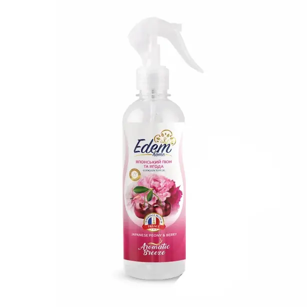 Освіжувач повітря рідкий з тригером EDEM HOME Aromatic Breeze японський піон та ягода 420мл (EH551004)