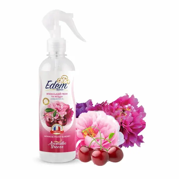Освіжувач повітря рідкий з тригером EDEM HOME Aromatic Breeze японський піон та ягода 420мл (EH551004). Фото 2