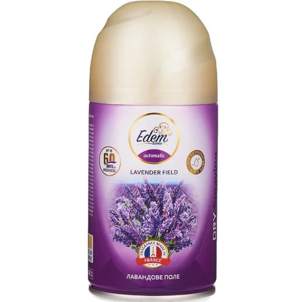Змінний балон для освіжувача повітря EDEM home Air freshener Лавандове поле 260 мл (ЕН820304)