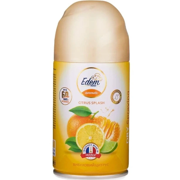 Змінний балон для освіжувача повітря EDEM home Air freshener Вибуховий цитрус 260 мл (ЕН820281)