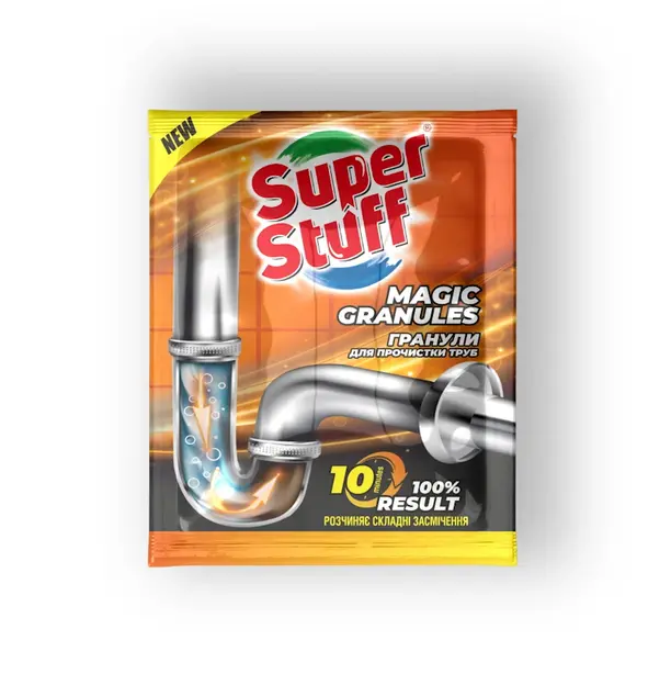 Засіб для чищення труб гранули SUPER STUFF 70гр (SF51806)