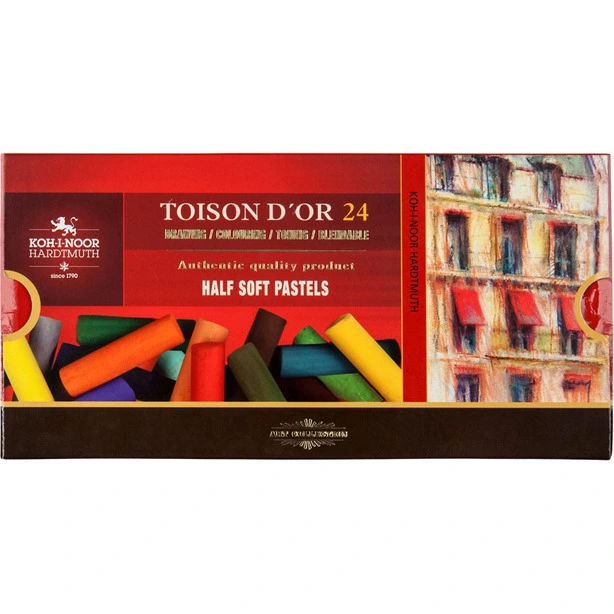 Крейда-пастель KOH-I-NOOR TOISON D'OR 1/2  24 кол (8544)