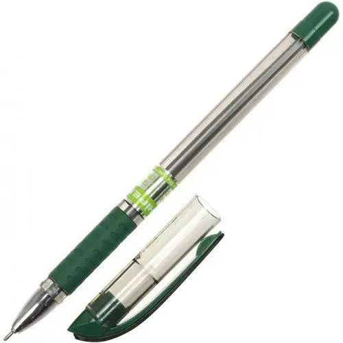 Ручка масляна Hiper Max Writer чорнило зелене 0.7 мм пластик (HO-335). Фото 2