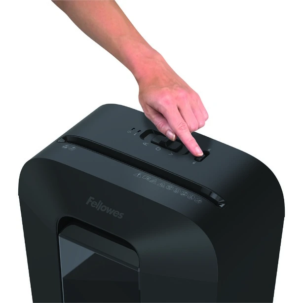 Знищувач паперу Fellowes LX70 black 11 арк секр P-4 фрагменти 4х40мм корзина 18 літр (f.U4407501). Фото 3
