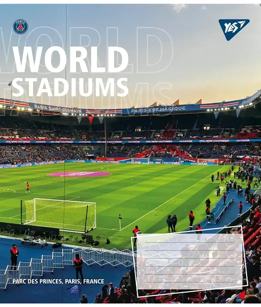  Зошит шкільний YES World stadium  А5 60 арк. клітинка м'яка політурка (767148). Фото 2