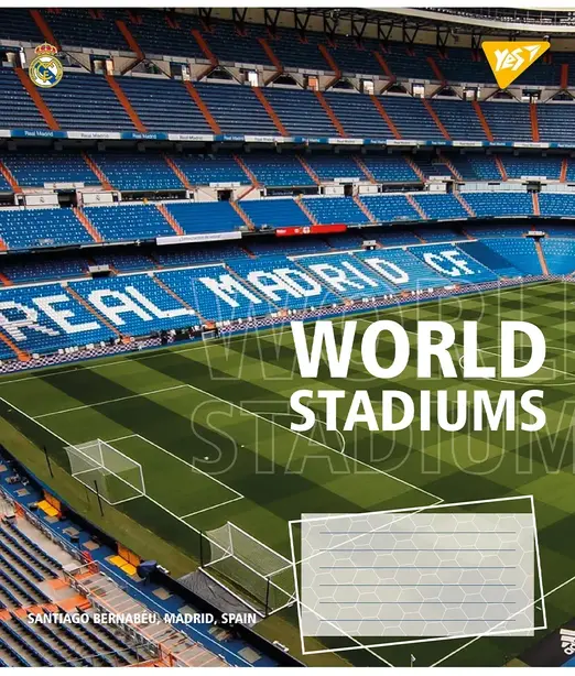  Зошит шкільний YES World stadium  А5 60 арк. клітинка м'яка політурка (767148). Фото 3