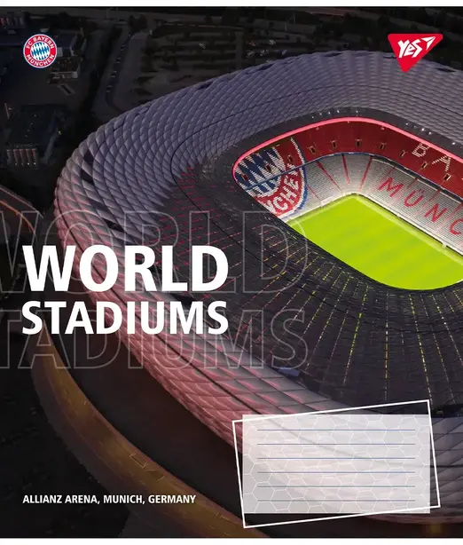  Зошит шкільний YES World stadium  А5 60 арк. клітинка м'яка політурка (767148). Фото 4