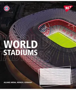 Зошит шкільний YES World stadium А5 60 арк. клітинка м'яка політурка (767148). Фото 4