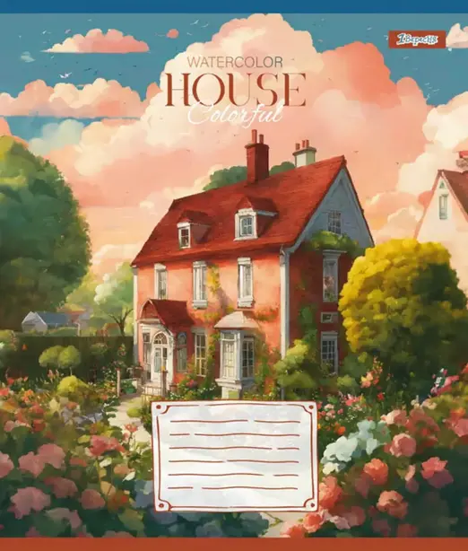 Зошит шкільний 1B House colorful А5 18 арк. лінійка м'яка політурка (766981). Фото 6