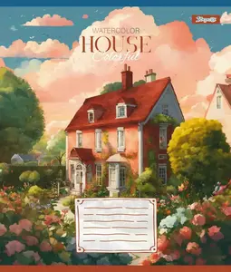 Зошит шкільний 1B House colorful А5 18 арк. лінійка м'яка політурка (766981). Фото 6
