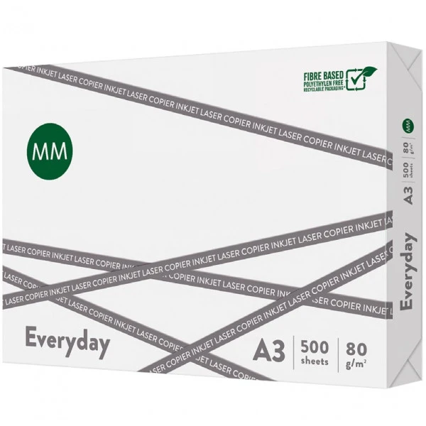Папір офісний MM Everyday А3 80г/м2 клас C 500 арк. (16.7716). Фото 2