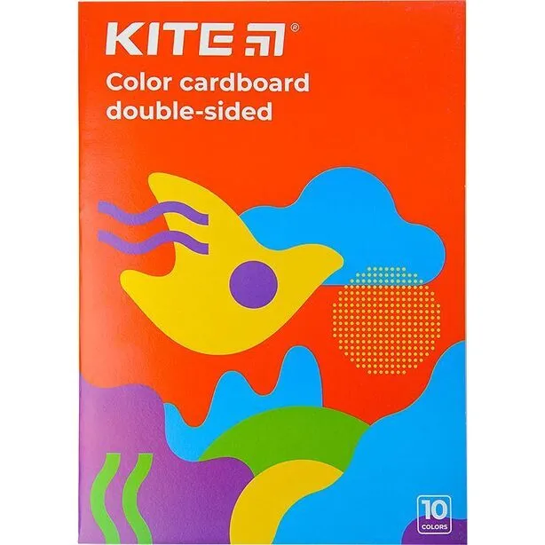 Кольоровий папір двохсторонній Kite А4 10 аркушів 80г/м2 (HW21-255)