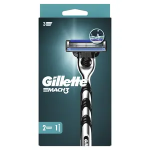 Станки багаторазові Gillette MACH 3 для чоловіків 1 шт + 2 картридж (020676). Фото 2