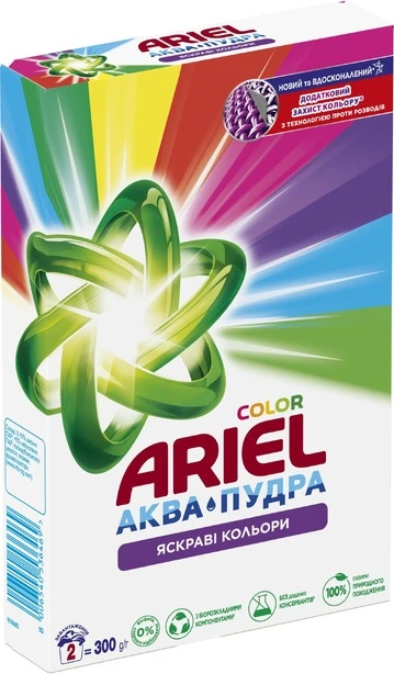 Пральний порошок Ariel Аква-пудра автомат Color 300г (80727178). Фото 2