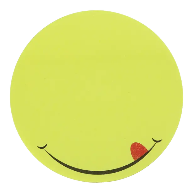 Стікер для нотаток Buromax 70х70мм 50арк. Smile жовтий (BM.2318-08). Фото 2