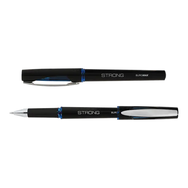 Ручка гелева Buromax  STRONG чорнило синє 0.7 мм пластик (BM.8314-01). Фото 2