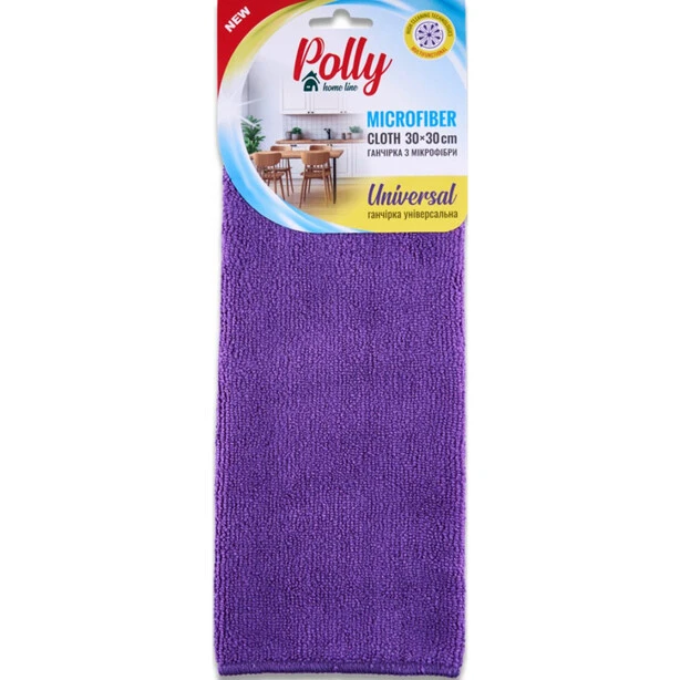 Серветка для прибирання з мікрофібри для скла POLLY 30х40см 1шт (PO20144)