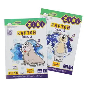 Картон Zibi білий двосторонній крейдований  А4 10арк. 235г/м2 (ZB.1991)