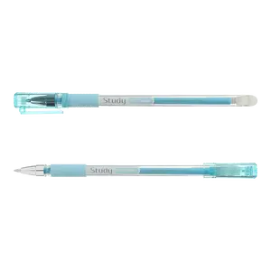 Ручка гелева пиши-стирай BUROMAX STUDY чорнило синє 0.5 мм пластик (BM.8310-01). Фото 3