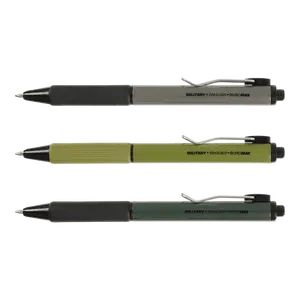 Ручка кульково масляна Buromax Military автоматична чорнило синє 0,7 мм (BM.8369). Фото 2