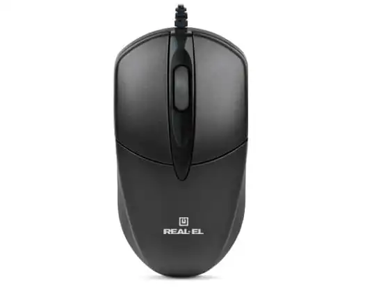Комп'ютерна миша Real-el RM-210 Black повідна (EL123200036)
