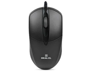 Комп'ютерна миша Real-el RM-210 Black повідна (EL123200036)