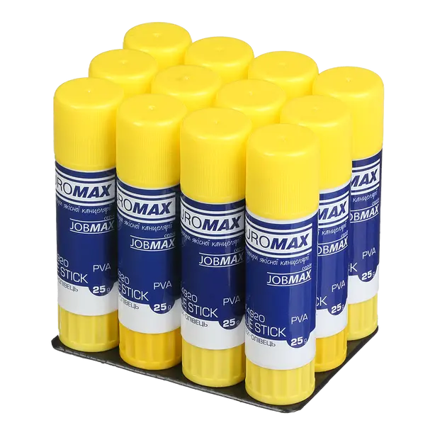 Клей-олівець Buromax JOBMAX 25 г PVA (BM.4920). Фото 2